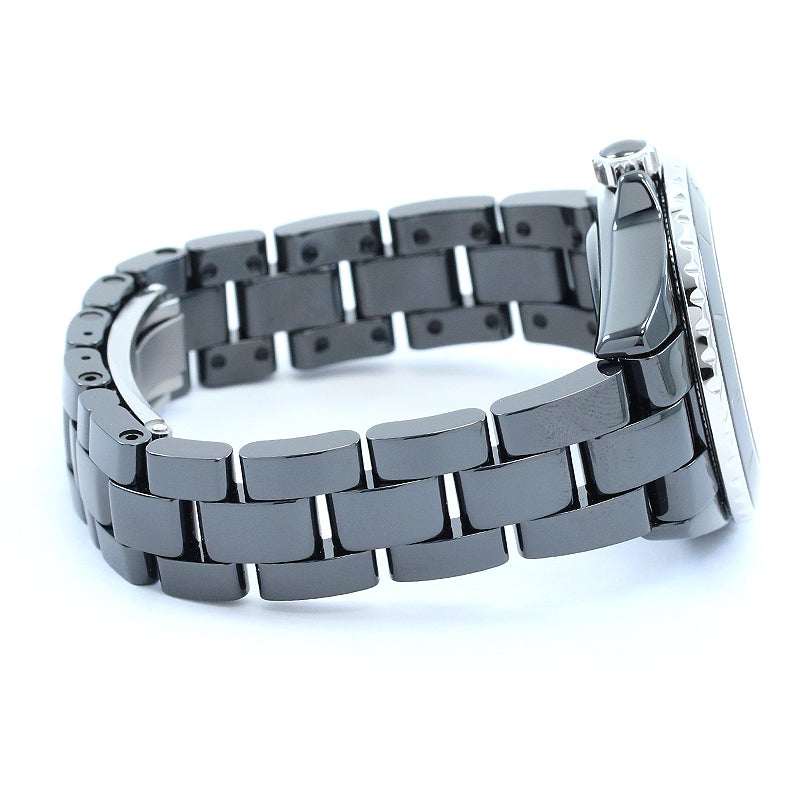 中古】CHANEL J12 BLACK CERAMIC CALIBER 12.2 33MM シャネル J12 