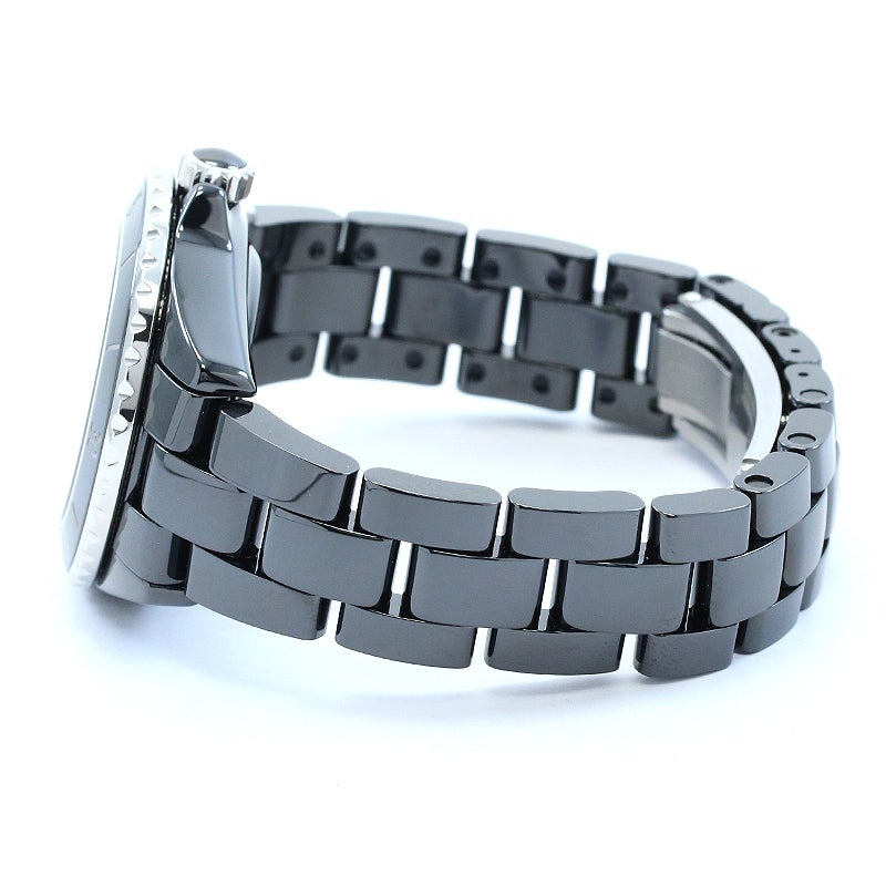 【OH済】 シャネル 【CHANEL】 J12 ブラックセラミック キャリバー 12.2 33MM H5696 レディース ブラック セラミック/ステンレススティール 腕時計 時計 J12 BLACK CERAMIC CALIBER 12.2 33MM BLACK CE/SS 【中古】 J12 キャリバー 12.2, 33 mm - ブラック セラミック | CHANEL シャネル
