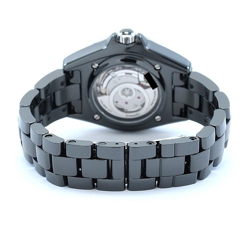 【OH済】 シャネル 【CHANEL】 J12 ブラックセラミック キャリバー 12.2 33MM H5696 レディース ブラック セラミック/ステンレススティール 腕時計 時計 J12 BLACK CERAMIC CALIBER 12.2 33MM BLACK CE/SS 【中古】 J12 キャリバー 12.2, 33 mm - ブラック セラミック | CHANEL シャネル