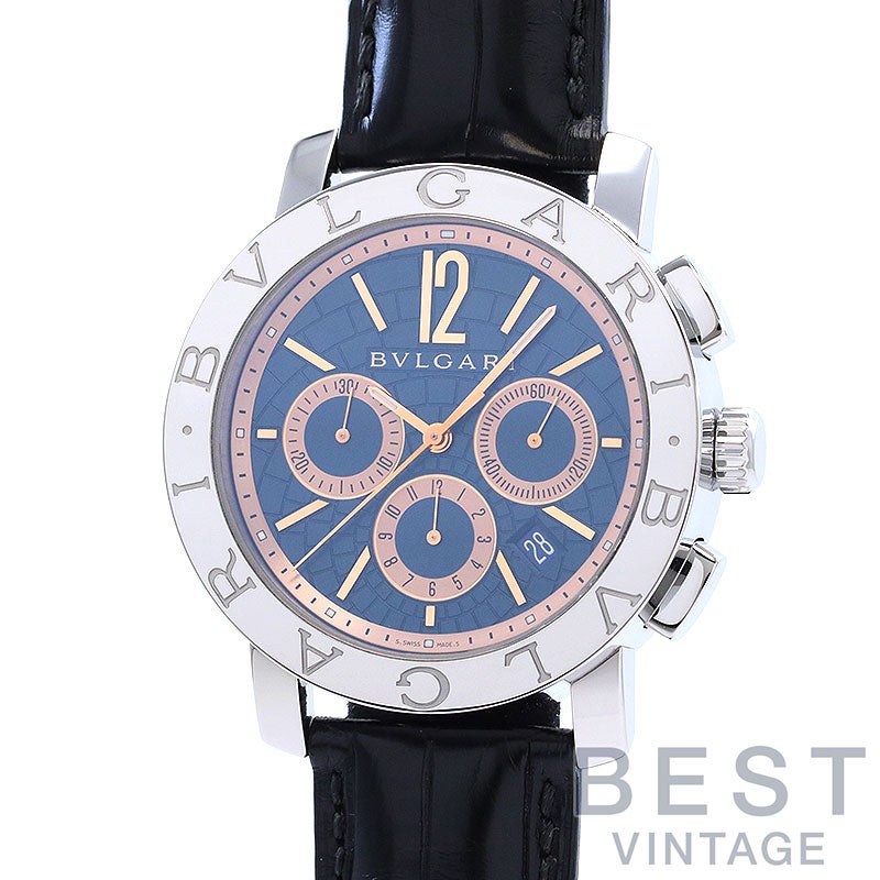 【中古】BVLGARI BVLGARI BVLGARI CHRONOGRAPH 42MM ブルガリ ブルガリ・ブルガリ クロノグラフ 42MM BB42C3SLDCH (BB42SLCH)