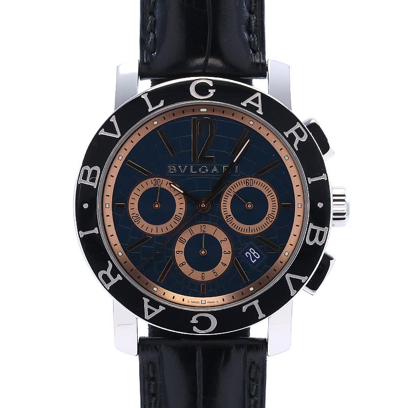 【中古】BVLGARI BVLGARI BVLGARI CHRONOGRAPH 42MM ブルガリ ブルガリ・ブルガリ クロノグラフ 42MM BB42C3SLDCH (BB42SLCH)