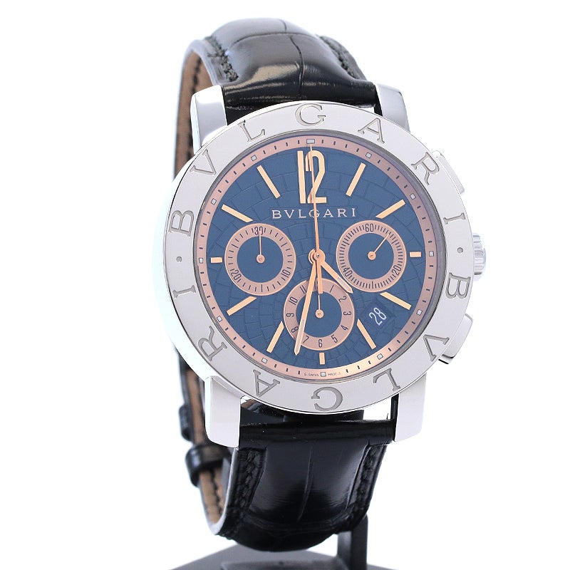 【中古】BVLGARI BVLGARI BVLGARI CHRONOGRAPH 42MM ブルガリ ブルガリ・ブルガリ クロノグラフ 42MM BB42C3SLDCH (BB42SLCH)