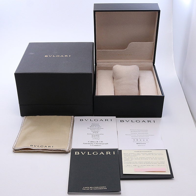 【中古】BVLGARI BVLGARI BVLGARI CHRONOGRAPH 42MM ブルガリ ブルガリ・ブルガリ クロノグラフ 42MM BB42C3SLDCH (BB42SLCH)