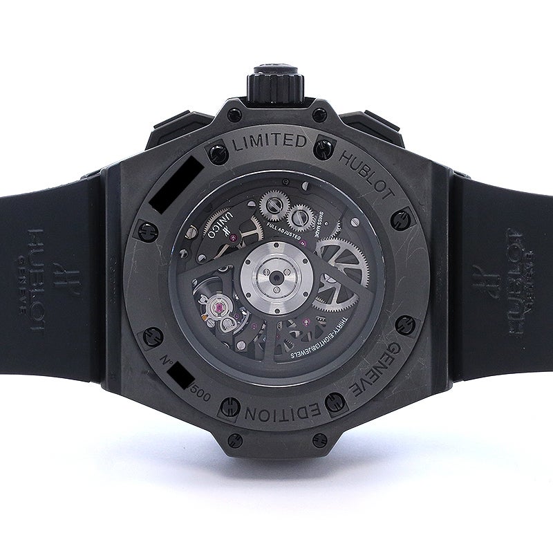 中古】HUBLOT KING POWER UNICO ALL BLACK ウブロ キングパワー ウニコ