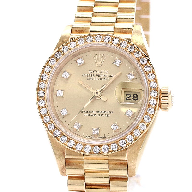 【中古】ROLEX OYSTER PERPETUAL LADY DATE JUST 26 ロレックス オイスター パーペチュアル レディ デイトジャスト 26 69138G