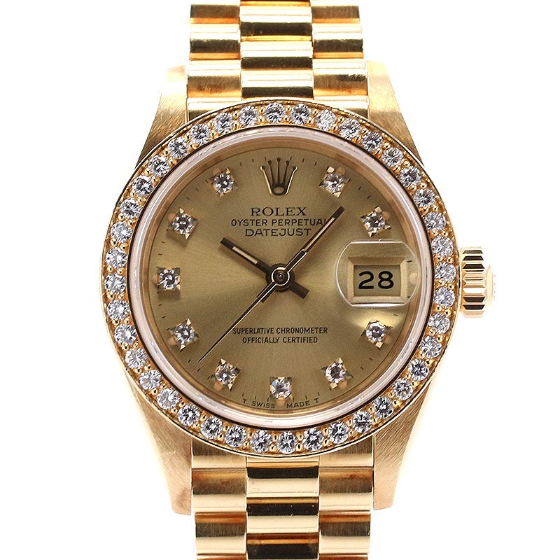【中古】ROLEX OYSTER PERPETUAL LADY DATE JUST 26 ロレックス オイスター パーペチュアル レディ デイトジャスト 26 69138G