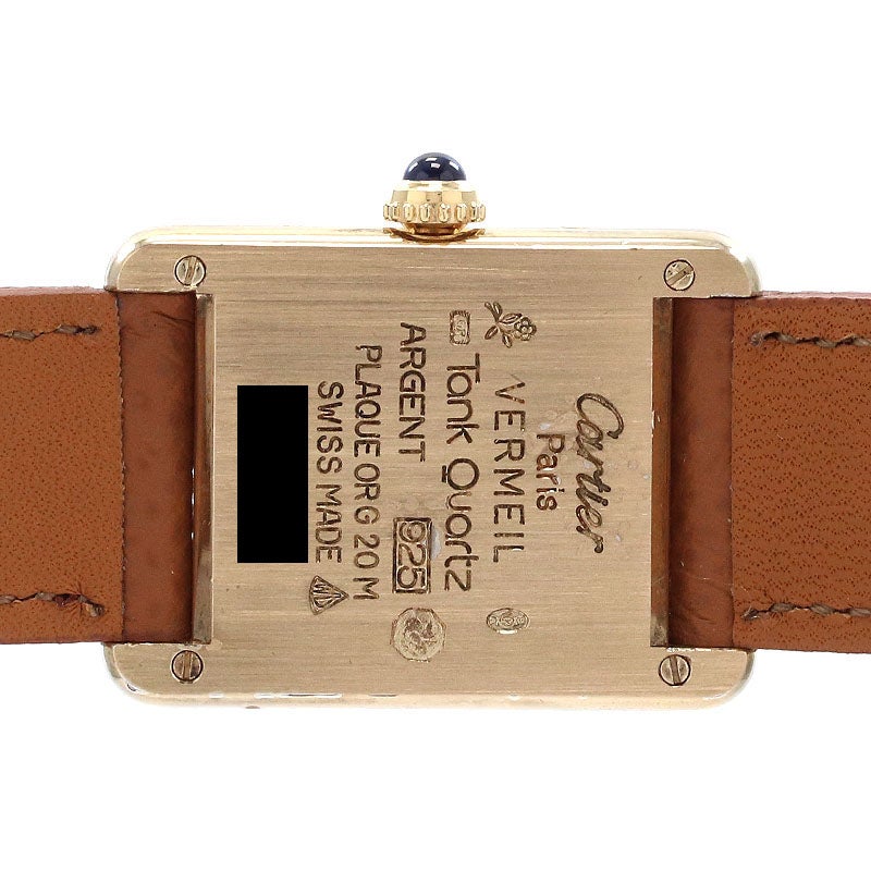 中古】CARTIER MUST TANK SMALL MODEL VERMEIL カルティエ マスト