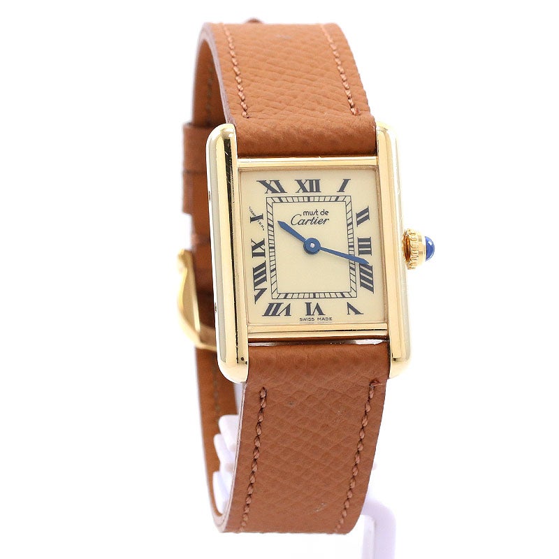 中古】CARTIER MUST TANK SMALL MODEL VERMEIL カルティエ マスト