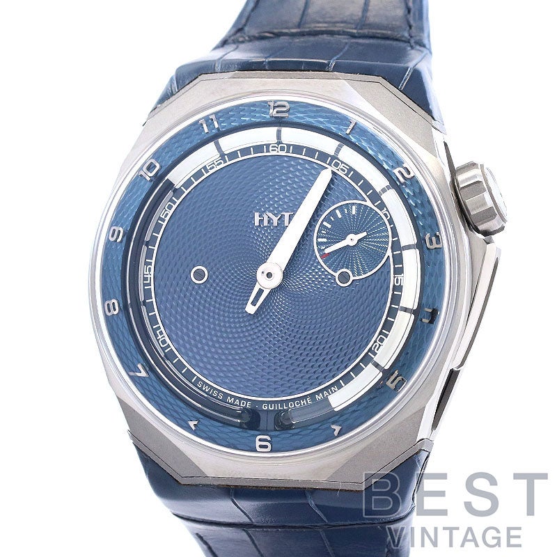 【中古】HYT T1 TITANIUM GUILLOCHE エイチワイティー T1 チタン ギョーシェ H03421-A