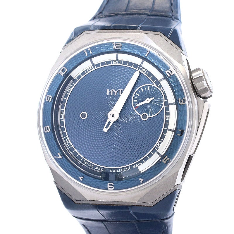 【中古】HYT T1 TITANIUM GUILLOCHE エイチワイティー T1 チタン ギョーシェ H03421-A