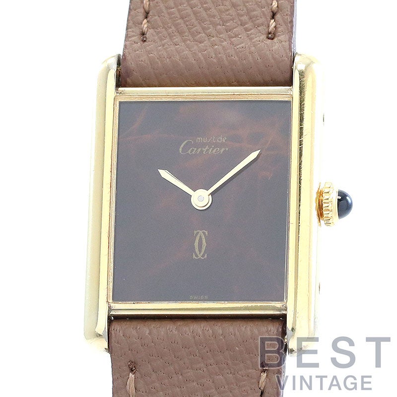【中古】CARTIER MUST TANK LARGE MODEL VERMEIL カルティエ マスト タンク LM ヴェルメイユ 81975613 (6)