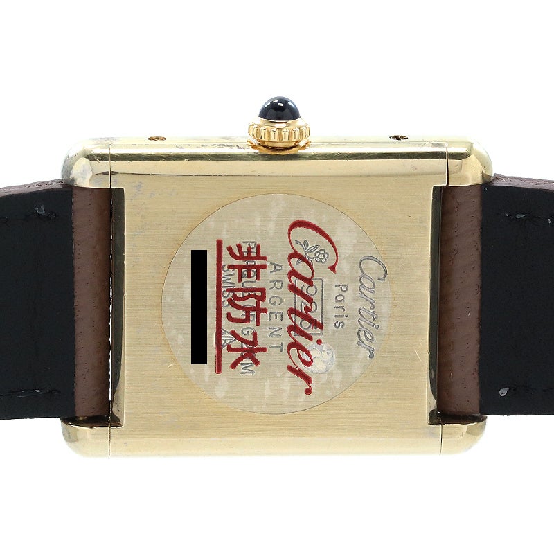 中古】CARTIER MUST TANK LARGE MODEL VERMEIL カルティエ マスト