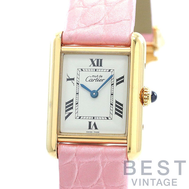 中古】CARTIER MUST TANK SMALL MODEL VERMEIL カルティエ マスト