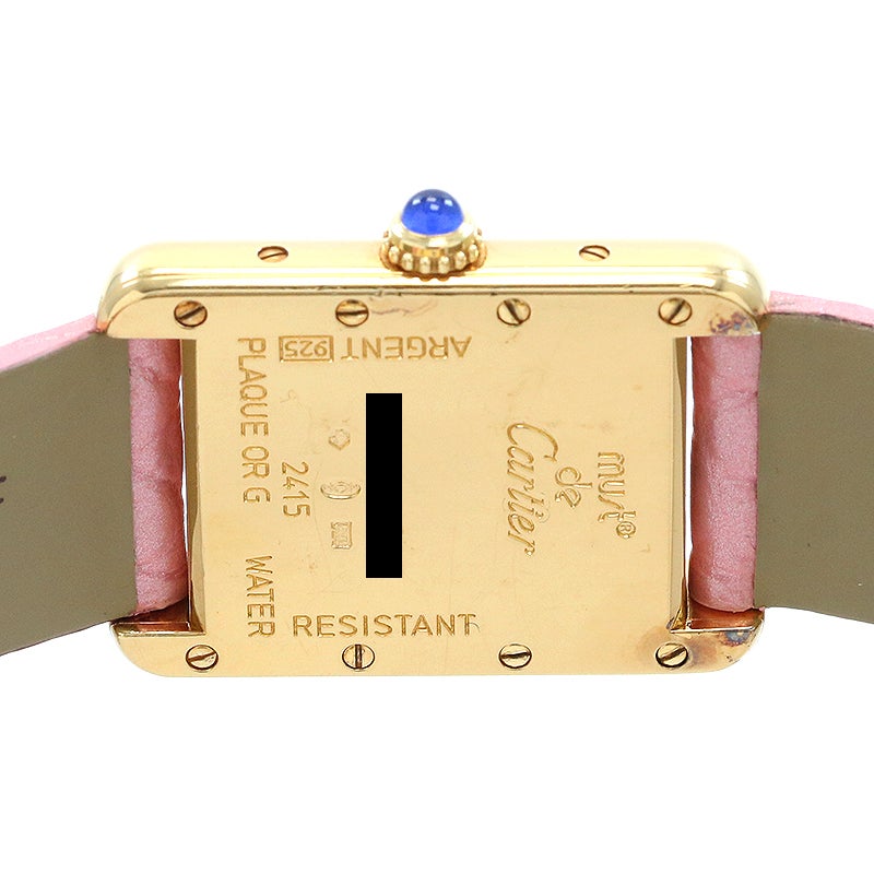 中古】CARTIER MUST TANK SMALL MODEL VERMEIL カルティエ マスト