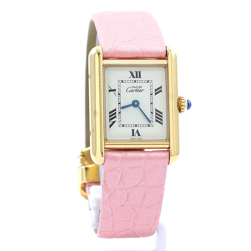 中古】CARTIER MUST TANK SMALL MODEL VERMEIL カルティエ マスト