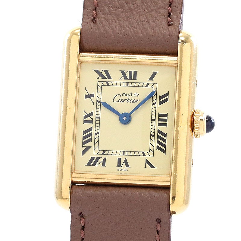 【中古】CARTIER MUST TANK SMALL MODEL VERMEIL カルティエ マスト タンク SM ヴェルメイユ W1003153