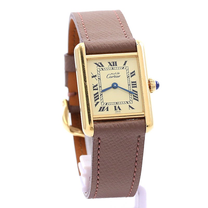 【中古】CARTIER MUST TANK SMALL MODEL VERMEIL カルティエ マスト タンク SM ヴェルメイユ W1003153