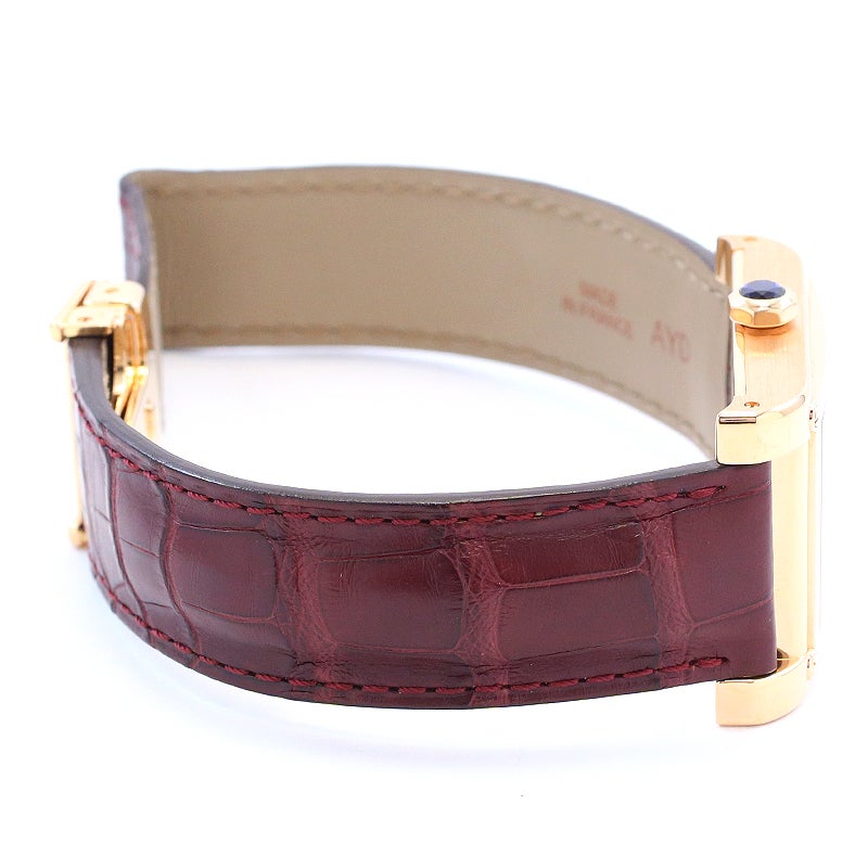 【中古】CARTIER TANK A VIS LARGE MODEL DUAL TIME ZORN CPCP カルティエ タンク ア・ヴィス LM IIタイムゾーン CPCP W1537651