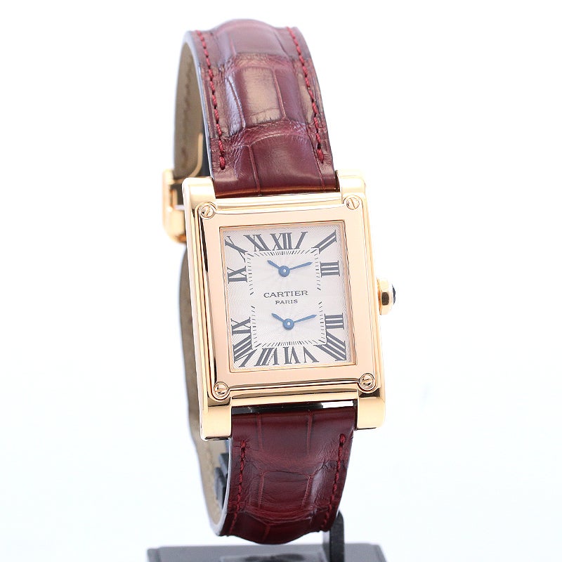【中古】CARTIER TANK A VIS LARGE MODEL DUAL TIME ZORN CPCP カルティエ タンク ア・ヴィス LM IIタイムゾーン CPCP W1537651