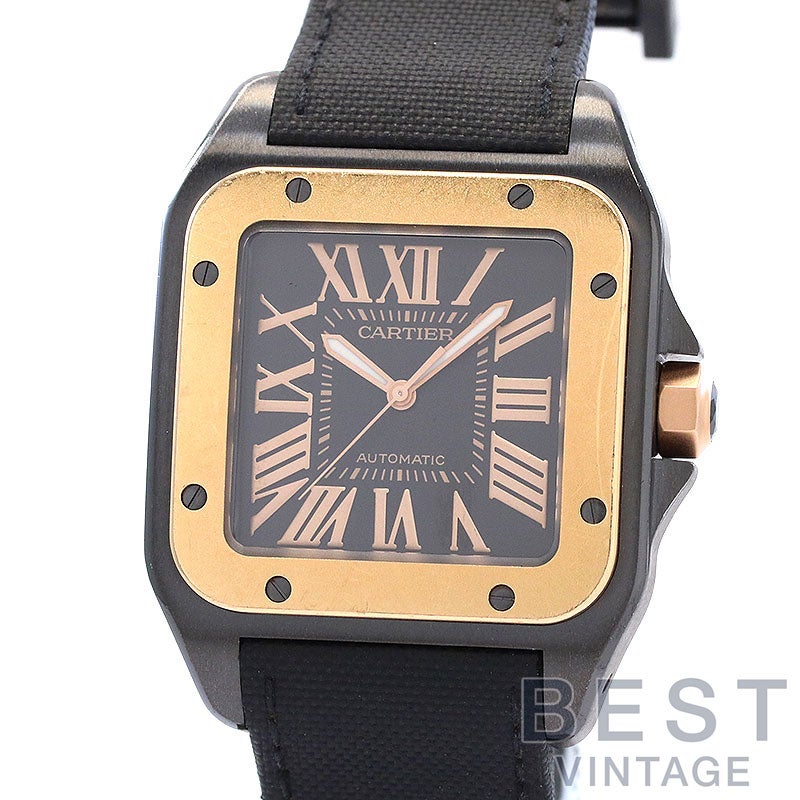 中古】CARTIER SANTOS 100 CARBON LARGE MODEL カルティエ サントス