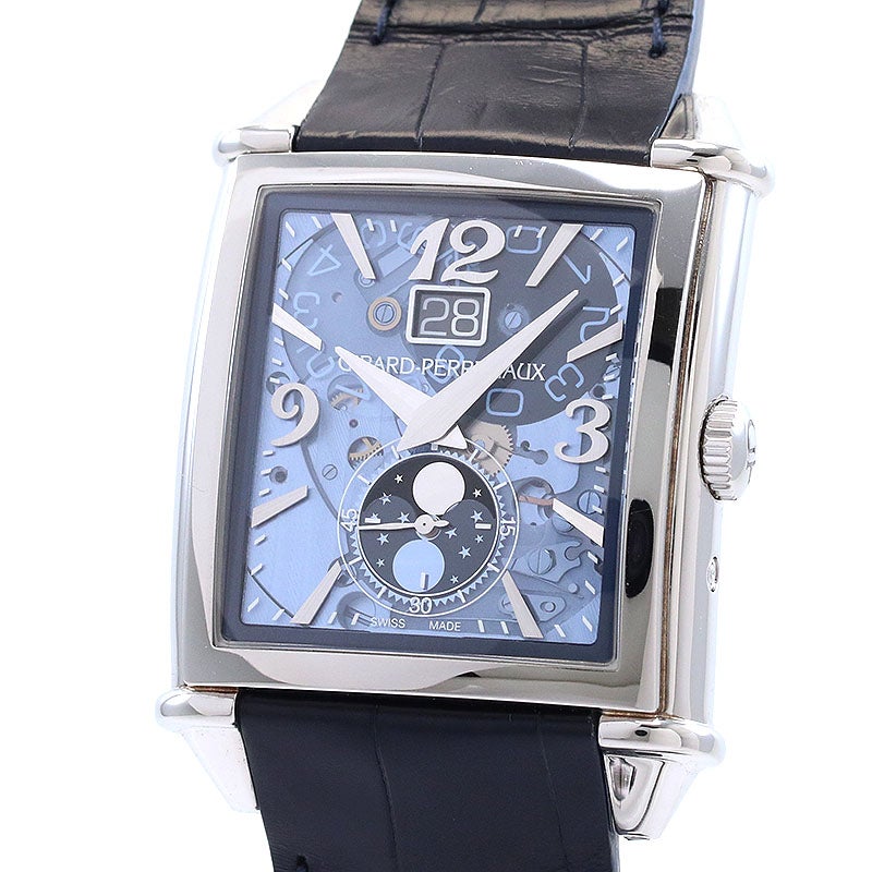 【中古】GIRARD-PERREGAUX VINTAGE 1945 XXL LARGE DATE AND MOON PHASES ジラール・ペルゴ ヴィンテージ 1945 XXL ラージデイト＆ムーンフェイズ 25882-11-421-BB4A
