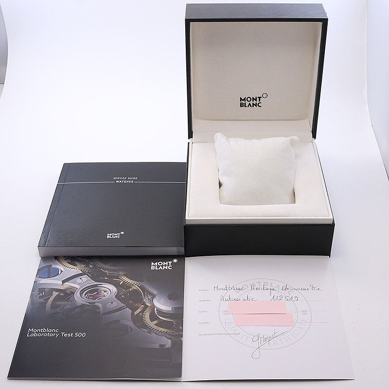 【中古】MONTBLANC HERITAGE CHRONOMETRIE AUTOMATIC 38MM モンブラン ヘリテイジ クロノメトリー オートマティック 38MM MB112519