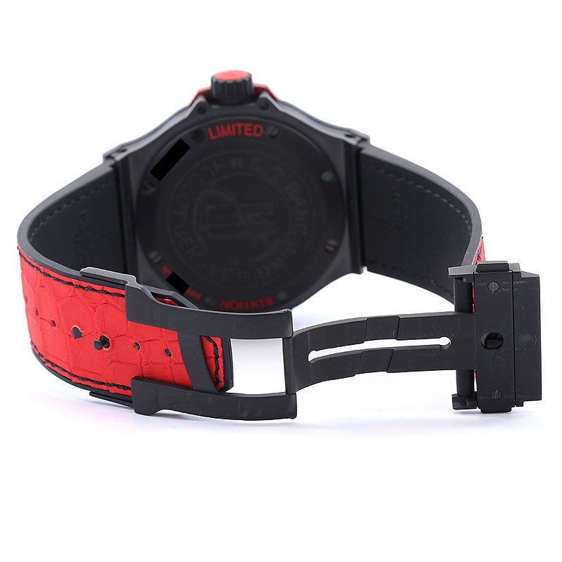 ☆美品 ウブロ ビッグバン キング オールブラックレッド メンズ 【中古】 中古】HUBLOT BIG BANG KING All BLACK RED LIMITED EDITION ウブロ