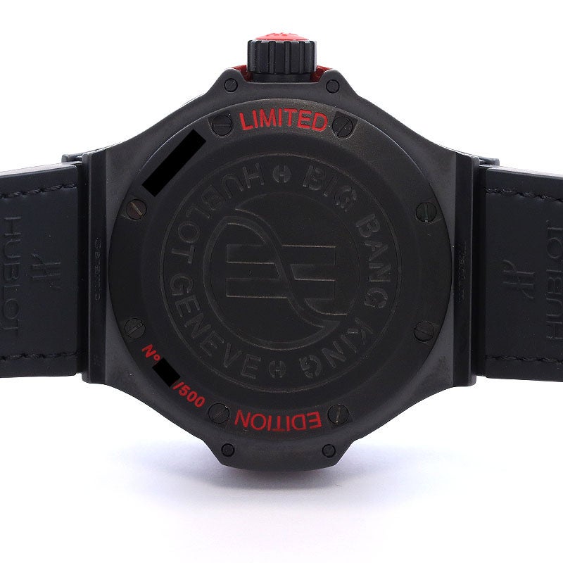 ☆美品 ウブロ ビッグバン キング オールブラックレッド メンズ 【中古】 中古】HUBLOT BIG BANG KING All BLACK RED LIMITED EDITION ウブロ