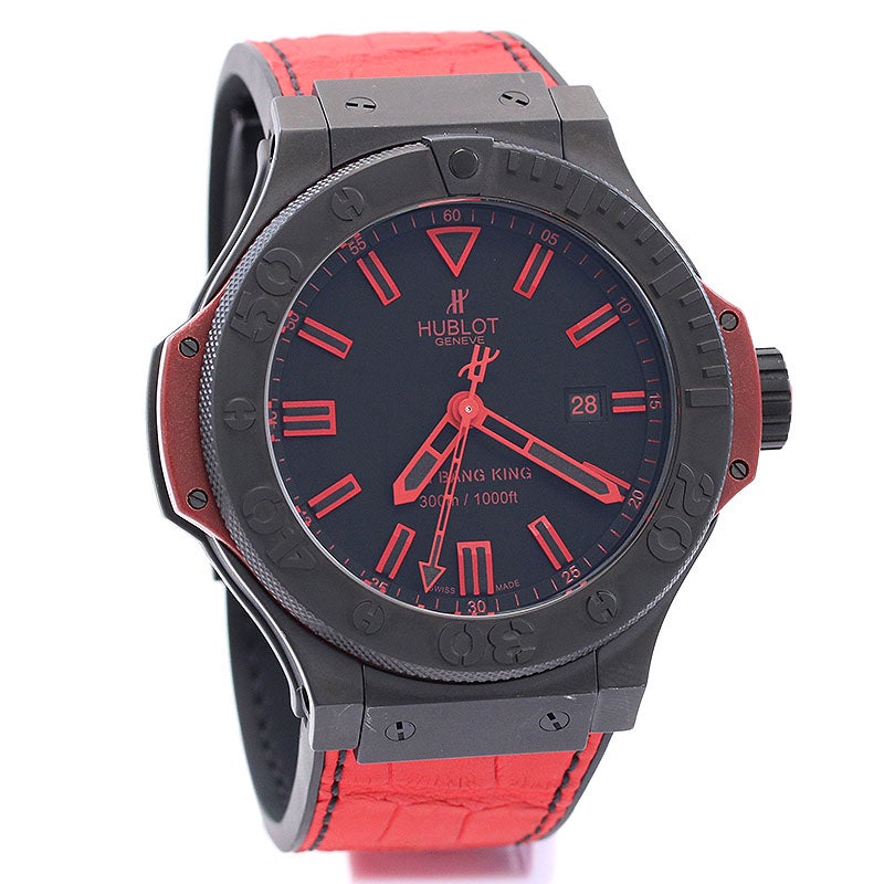 中古】HUBLOT BIG BANG KING All BLACK RED LIMITED EDITION ウブロ