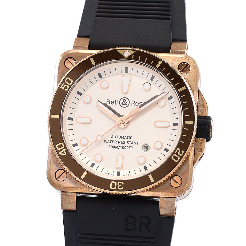 中古】BELL & ROSS BR 03-92 DIVER WHITE BRONZE ベル&ロス BR 03-92