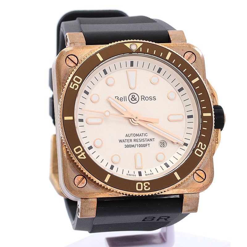 中古】BELL & ROSS BR 03-92 DIVER WHITE BRONZE ベル&ロス BR 03-92