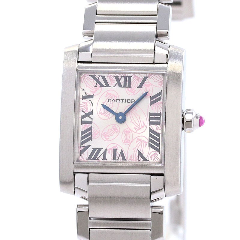 【中古】CARTIER TANK FRANCAISE SMALL MODEL 2006 CHRISTMAS LIMITED カルティエ タンク フランセーズ SM 2006年 クリスマス限定モデル W51031Q3