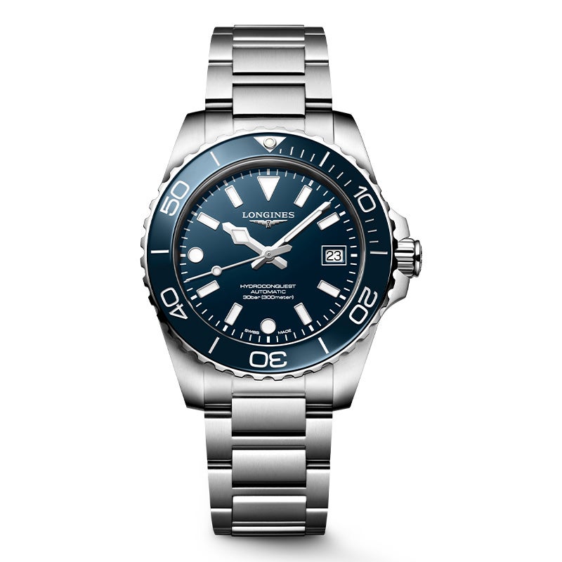 美品 ロンジン ハイドロコンクエスト 自動巻 41mm 保証書付 LONGINES HYDROCONQUEST ロンジン ハイドロコンクエスト L3.779.4.96.6