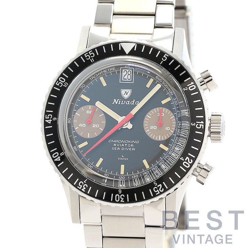 中古】NIVADA GRENCHEN CHRONOKING MANUAL ニバダ・グレンヒェン