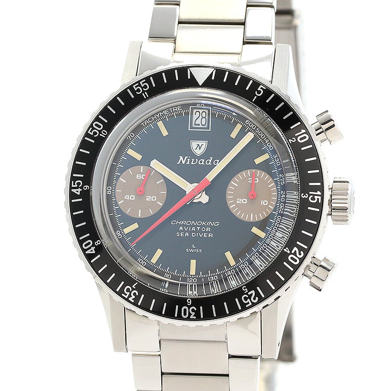 【G.W限定値下げ 6日まで】ninna ニンナ コドリジョイントミノー 中古】NIVADA GRENCHEN CHRONOKING MANUAL ニバダ・グレンヒェン