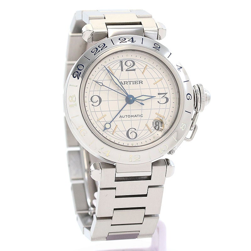 【中古】CARTIER PASHA C DE CARTIER MERIDIAN 35MM カルティエ パシャC ドゥ カルティエ メリディアン 35MM W31029M7
