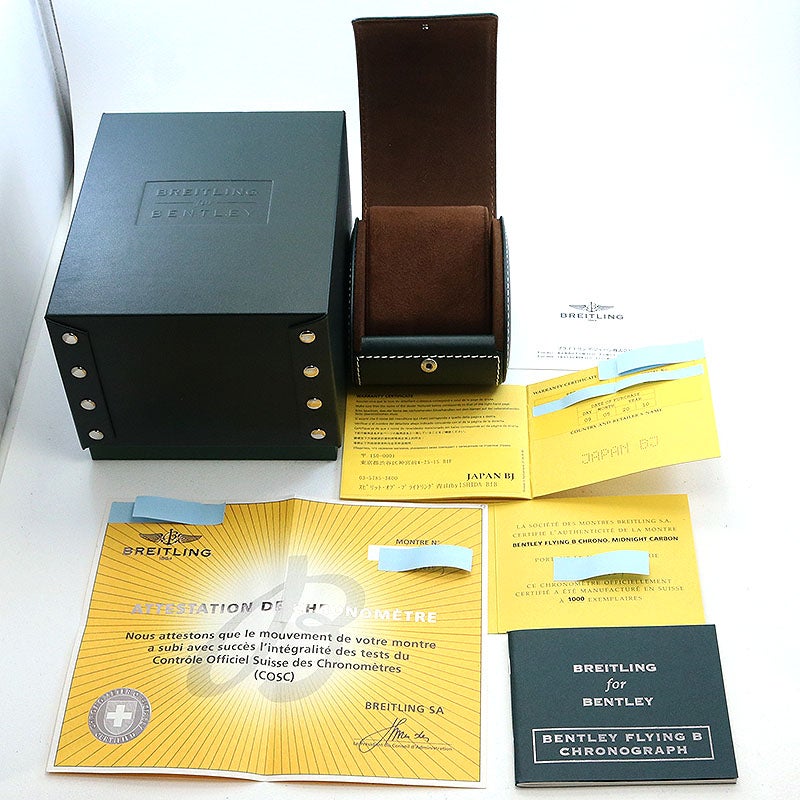 中古】BREITLING BENTLEY FLYING B CHRONO MIDNIGHT CARBON