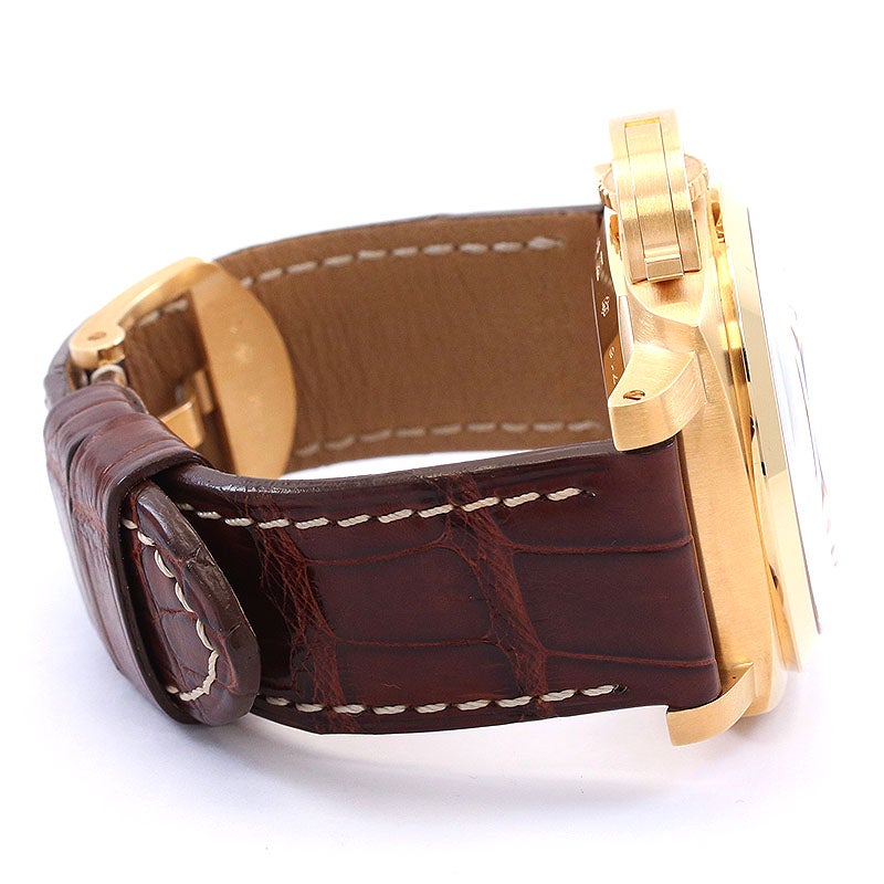 中古】OFFICINE PANERAI LUMINOR 1950 8 DAYS GMT ORO ROSA 44MM