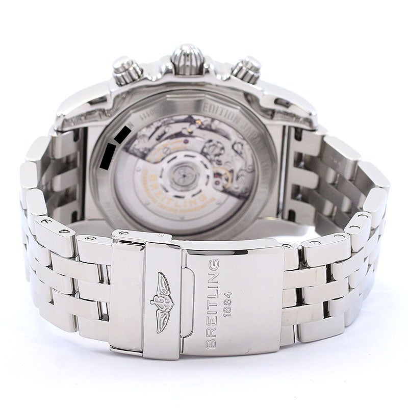【中古】BREITLING CHRONOMAT 44 BLACK MOP JAPAN LIMITED ブライトリング クロノマット 44 ブラックMOP 日本限定 AB01111A/BF68/375A (S011BMPPA)