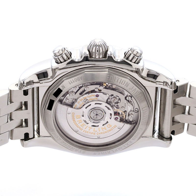 【中古】BREITLING CHRONOMAT 44 BLACK MOP JAPAN LIMITED ブライトリング クロノマット 44 ブラックMOP 日本限定 AB01111A/BF68/375A (S011BMPPA)