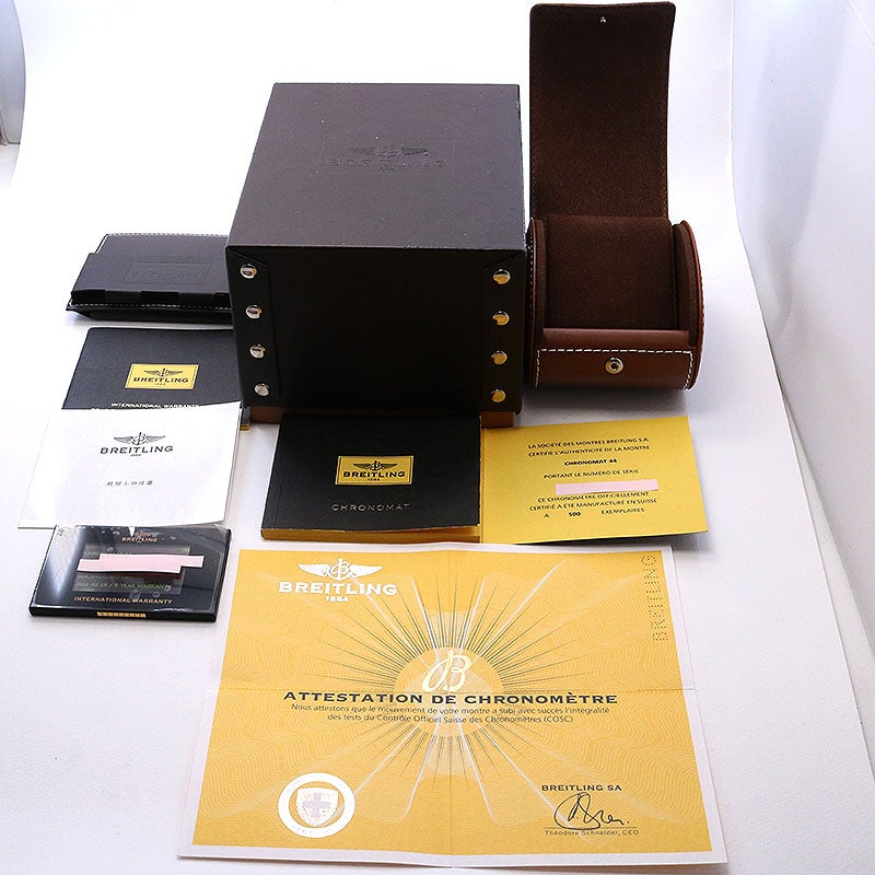 中古】BREITLING CHRONOMAT 44 BLACK MOP JAPAN LIMITED