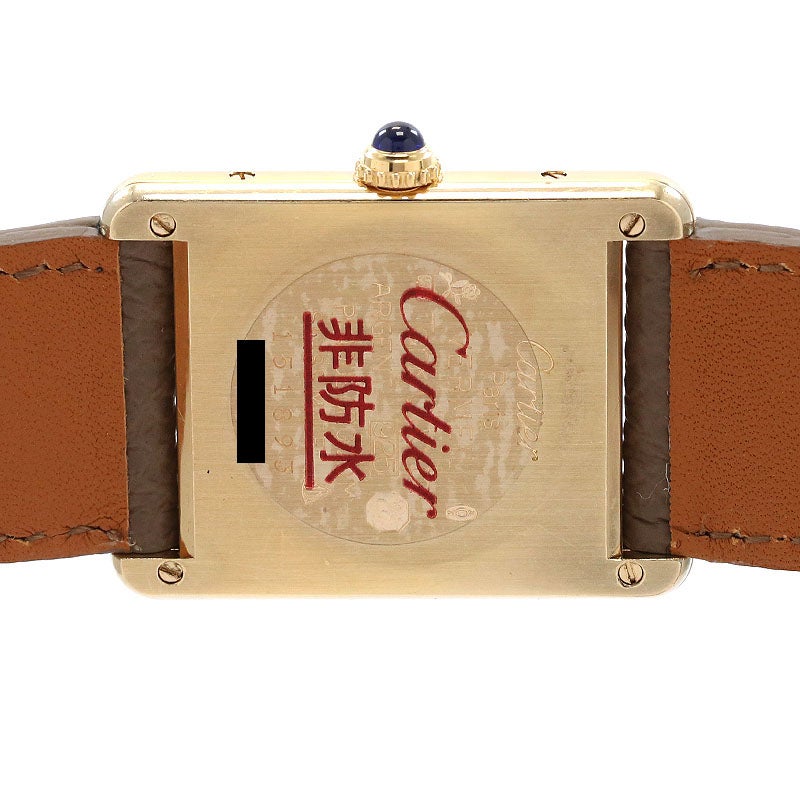 中古】CARTIER MUST TANK LARGE MODEL VERMEIL カルティエ マスト