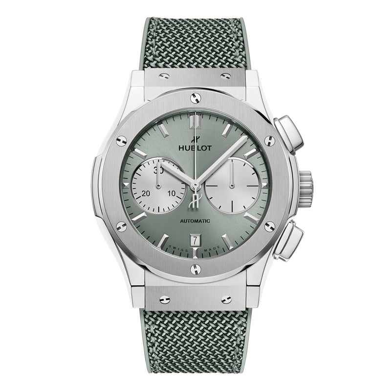 HUBLOT CLASSIC FUSION CHRONOGRAPH TITANIUM SAGE GREEN ウブロ