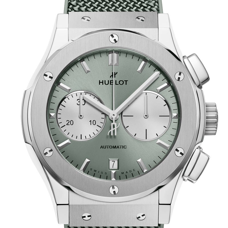 HUBLOT CLASSIC FUSION CHRONOGRAPH TITANIUM SAGE GREEN ウブロ