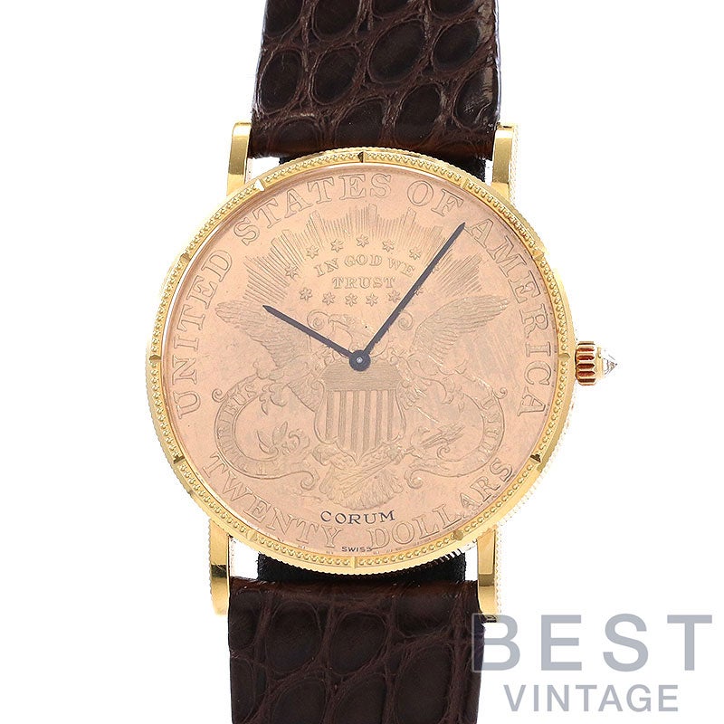 中古】CORUM COIN WATCH 1896 20 DOLLARS LIBERTY HEAD TYPE 3 WITH