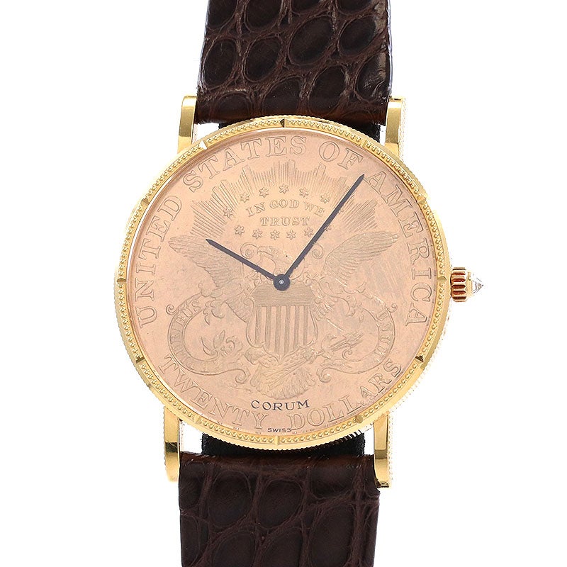 中古】CORUM COIN WATCH 1896 20 DOLLARS LIBERTY HEAD TYPE 3 WITH
