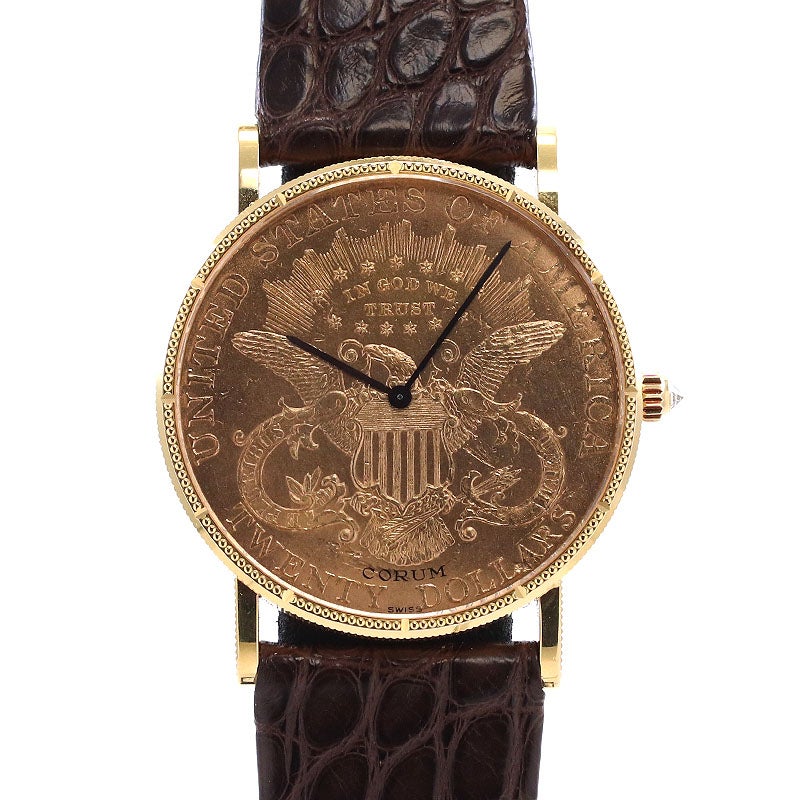 中古】CORUM COIN WATCH 1896 20 DOLLARS LIBERTY HEAD TYPE 3 WITH