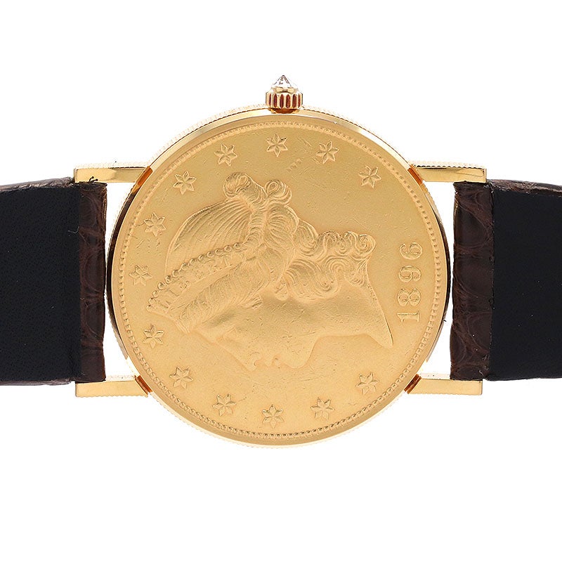 中古】CORUM COIN WATCH 1896 20 DOLLARS LIBERTY HEAD TYPE 3 WITH