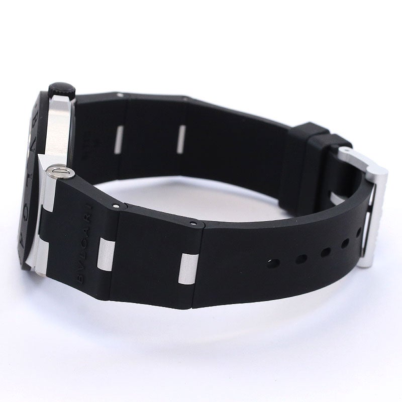 【中古】BVLGARI BVLGARI ALUMINUM BLACK GMT ブルガリ ブルガリ アルミニウム ブラック GMT 103963 (BB40ATGMT)