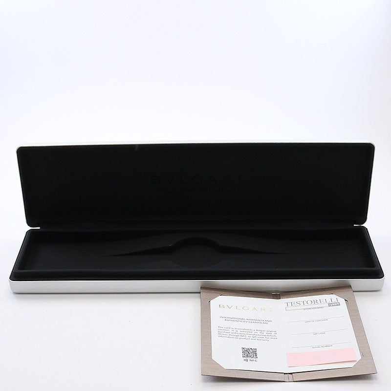 【中古】BVLGARI BVLGARI ALUMINUM BLACK GMT ブルガリ ブルガリ アルミニウム ブラック GMT 103963 (BB40ATGMT)